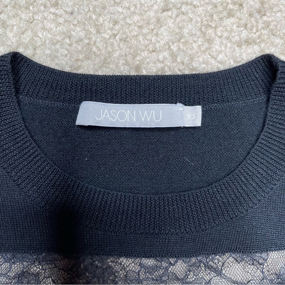 Jason Wu Lace Stripe Sweater - Picture 2 of 4